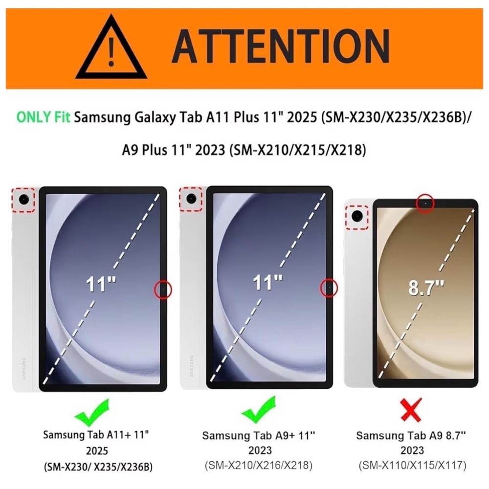 Kids Case for Samsung Galaxy Tab A11 Plus 2025 / A9 Plus 2023 11 inch, new - Picture 2 of 9